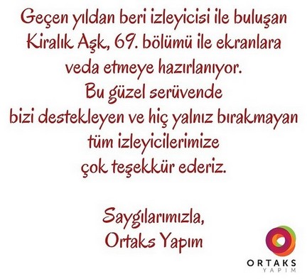 Kiralık Aşk Final Ne Zaman